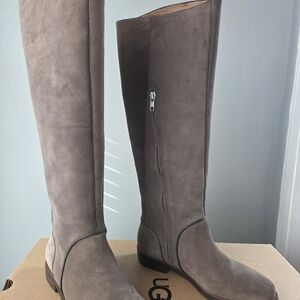 UGG Women's Over the Knee Gray Suede Boots